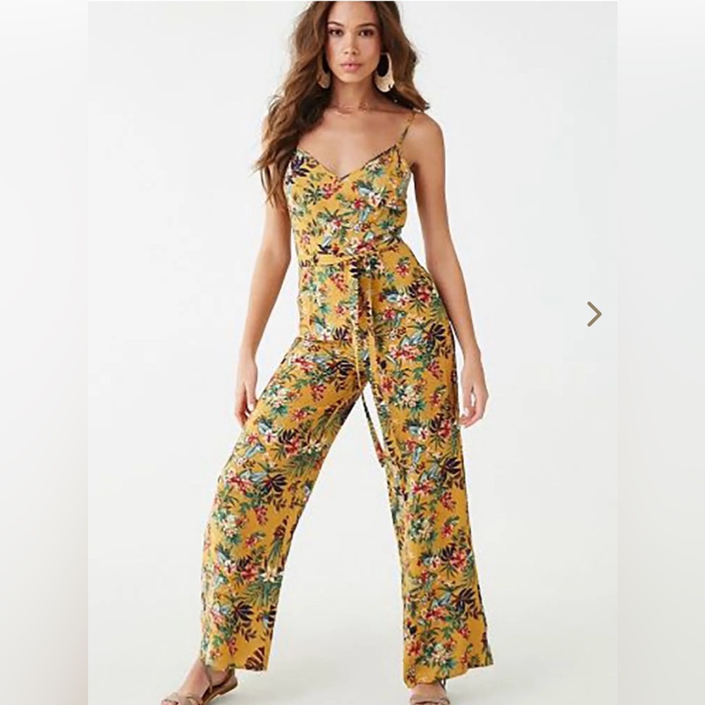 Floral Yellow Wrap Dress